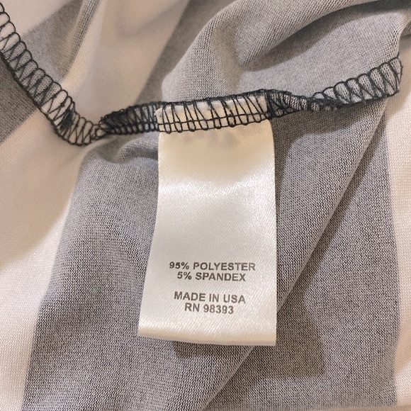 Peck & Peck woman’s black & White striped tunic top long sleeve size XL - Picture 9 of 16